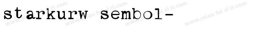 starkurw sembol字体转换